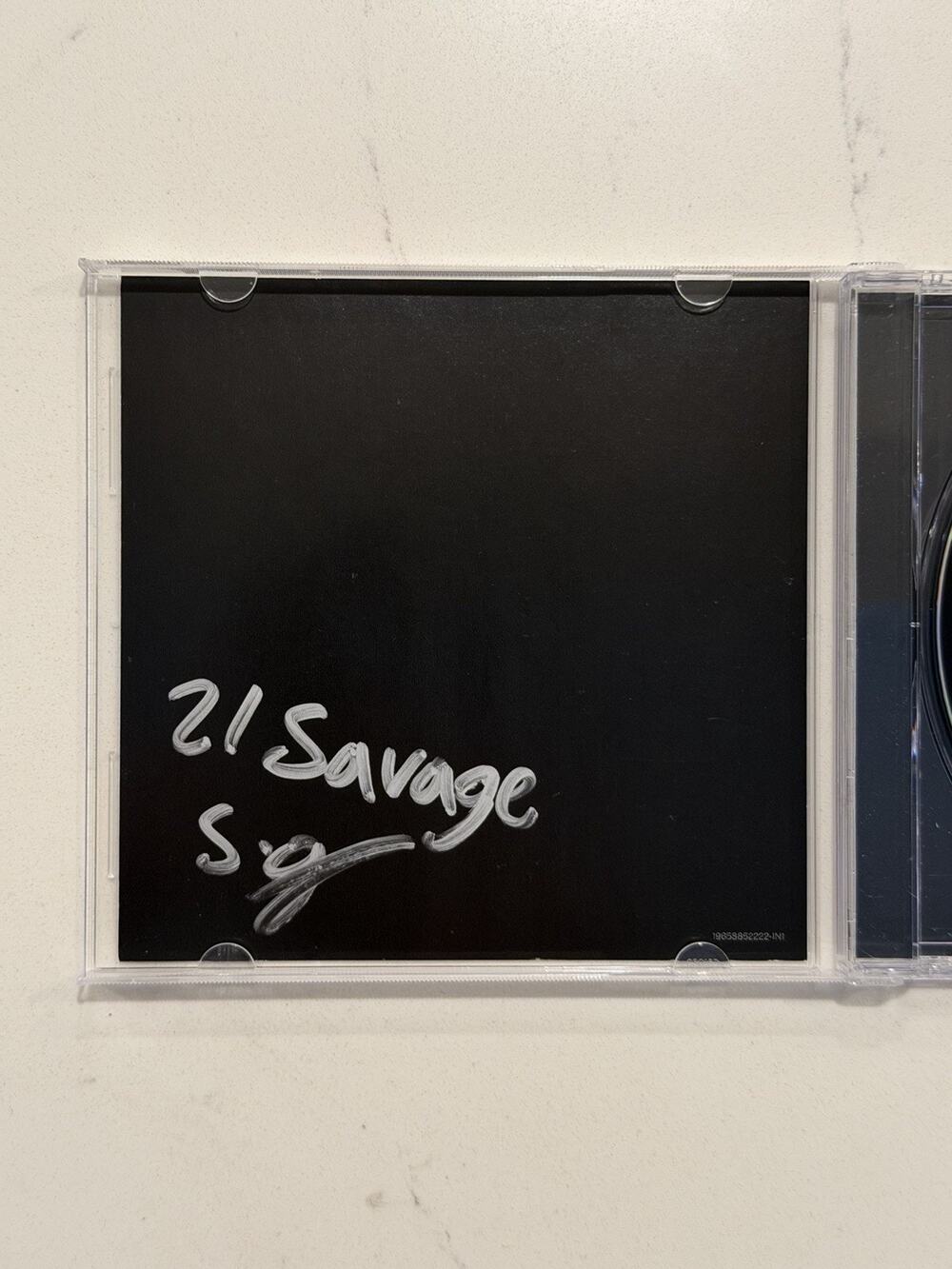 SIGNED INSERT 21 SAVAGE AMERICAN DREAM ALT. COVER EXCLUSIVE CD #1